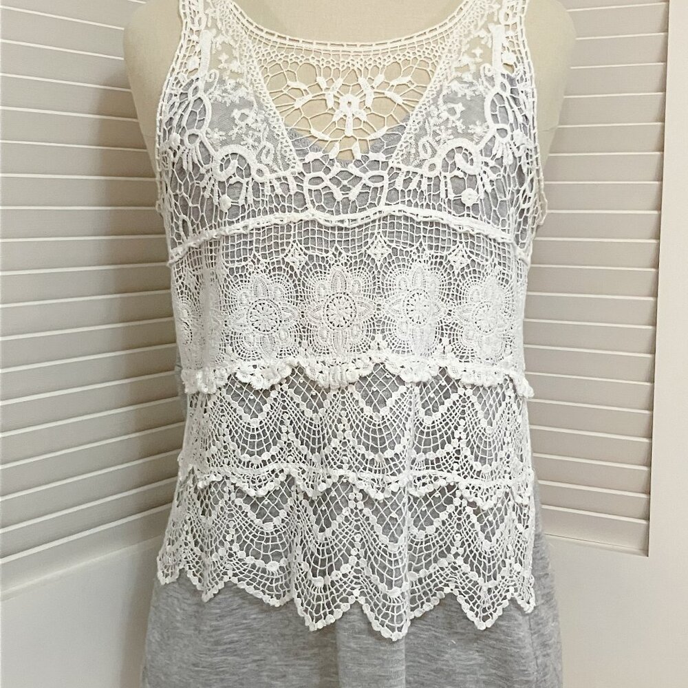 Cute Vintage Lacy Tank Top - Mm Mm Mm brand